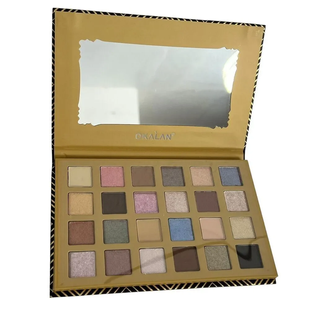 OKALAN Stately Eyeshadow Palette 24 Color Makeup‎ Kit with Mirror New 0.84 oz